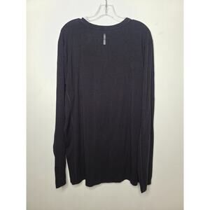 Hylete black grey long sleeve henley shirt - XXL / 2XL